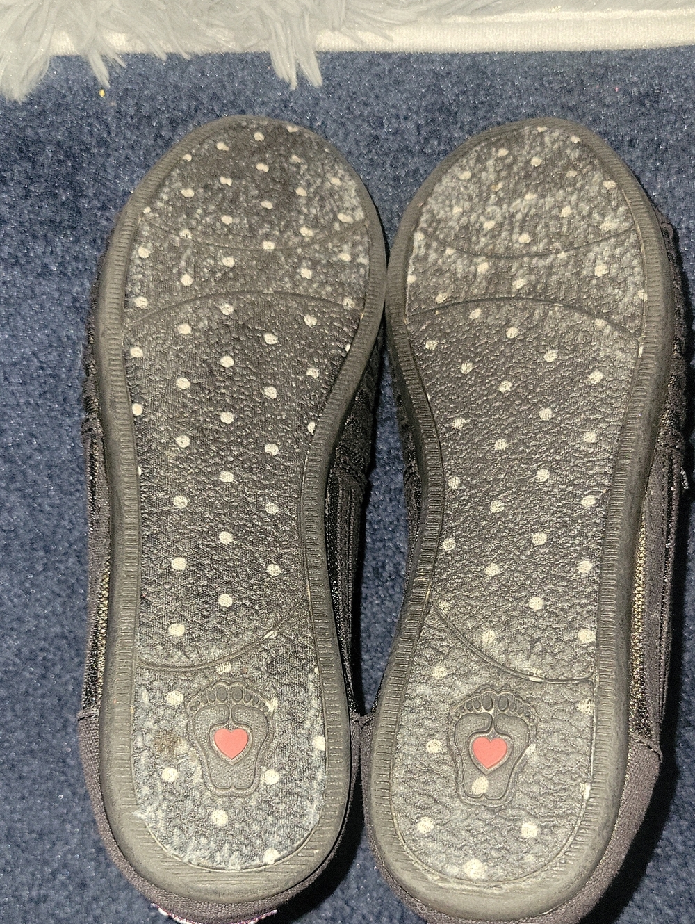 Sketchers BOBS Black Mesh Slip On Shoes - Picture 8 of 9